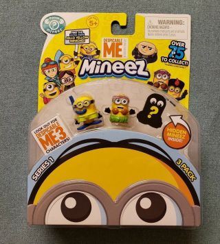 Despicable Me Mineez 3 Character Pack From Series 1|brand New|usa Seller