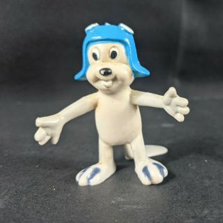 Rocky Toy Figure From Bullwinkle Tv Show Bendy Rubber Rocket Flying Squirrel