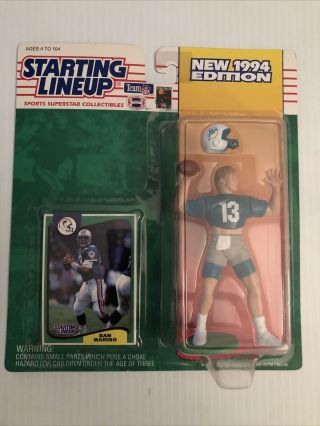 Starting Lineup 1994 Dan Marino Nfl Miami Dolphins In Package