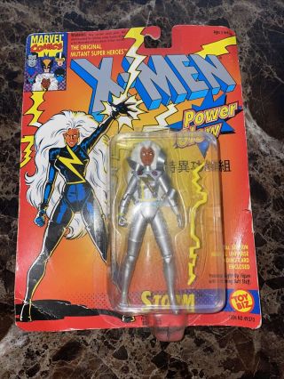Marvel Comics X - Men Storm Power Glow (1993) Vintage Toybiz Action Figure