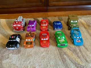 10 disney pixar cars movie shake n go vehicles characters - Red,  Sarge,  Ramone. 2