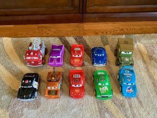 10 disney pixar cars movie shake n go vehicles characters - Red,  Sarge,  Ramone. 3