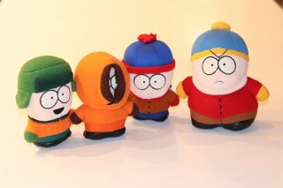 South Park Vintage Plush Character Dolls - Complete ‘98 Set Of 4 Main Characters