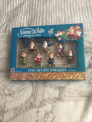 Mattel Walt Disney Snow White And The Seven Dwarfs Figures Box Set