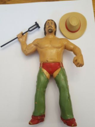 Vintage Ljn Terry Funk With Hat And Branding Iron 8 " Rubber Wwf