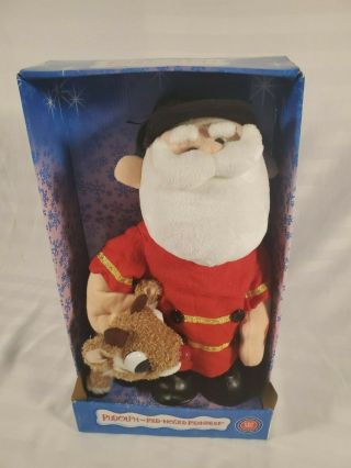 Rudolph The Red Nose Reindeer Plush Musical Coyne’s Animated Santa & Rudy