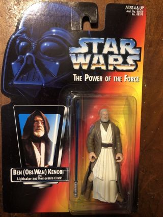 Kenner Star Wars Obi Wan Ben Kenobi Power Of The Force 1995 Long Saber