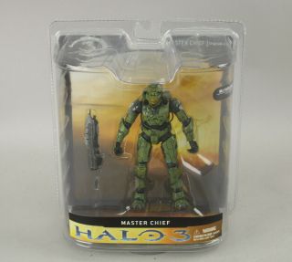 2008 Mcfarlane Toys Halo 3 Series 1 Master Chief Action Figure Moc