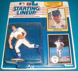 1990 Nolan Ryan Texas Rangers Packaged Starting Lineup Slu Mlb Baseball