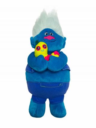 Trolls Blue Biggie & Mr.  Dinkles Talking Plush 14 " Hasbro 2016