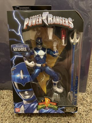 Power Rangers Legacy Metallic Blue Ranger Action Figure Bandai