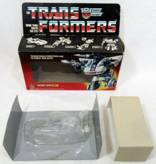 Vintage Hasbro Transformers G1 Autobot Jazz Robot Empty Box & Inner Tray Etc
