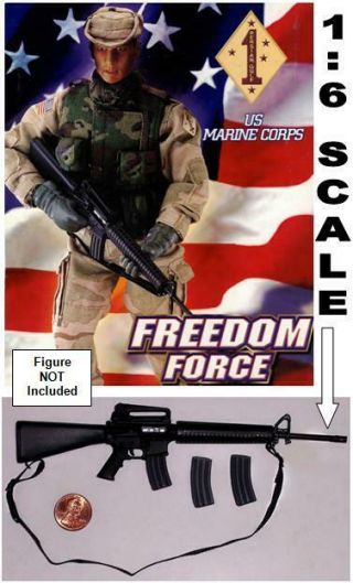 Bbi U.  S.  Marine Corps Assault Rifle - Nr Dragon Soldier Story Ace Did 1/6