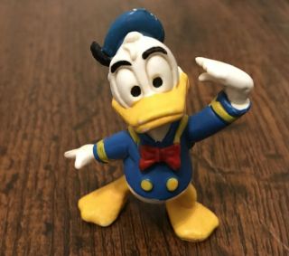 Walt Disney Productions Donald Duck Pvc Figure 1980’s Vintage Toy Hong Kong