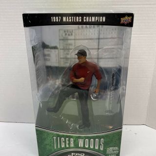 Tiger Woods 1997 Masters Champion Figure Upper Deck Pro Shots.