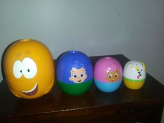 Bubble Guppies Nesting Egg Rolls Nickelodeon Kids Toy Easter Egg Rare