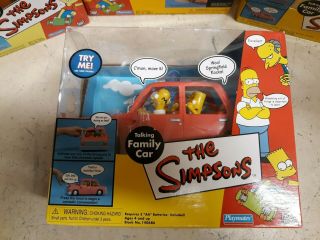 Playmates Simpsons Interactive Talking Family Car Homer Marge Bart Lisa Maggie