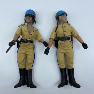 Vintage 1977 Mego Chips California Highway Patrol Ponch And Jon 8”figures Batons