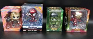 Hot Toys Cosbaby Marvel Avengers Set Of 4 Figures Brand 1b