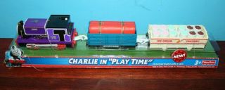 2009 Charlie In " Play Time " Sodor Ice Cream Thomas & Friends Trackmaster Train