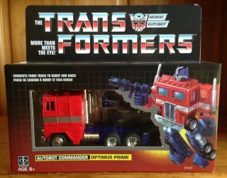 Transformers G1 Reissue Autobot Commander Optimus Prime 2018 Walmart Exclusive