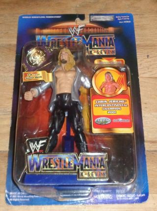 2002 Wwf Wwe Jakks Chris Jericho Wrestlemania 17 Wrestling Figure Aew Wcw