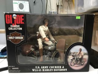 Hasbro - Gi Joe - Us Army Courier With Wla45 Harley - Davidson Motorcycle,  Wwii