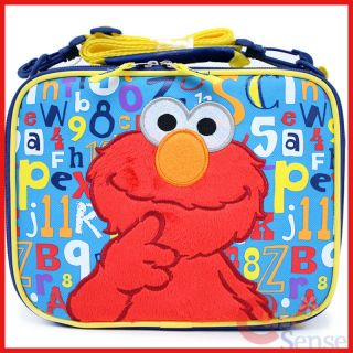 Sesame Street Elmo School Lunch Bag Kids Insulated Box - 123 Abc