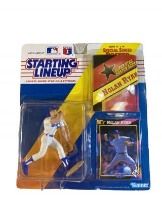 1992 Nolan Ryan Starting Lineup Baseball Figure/card/poster Hof