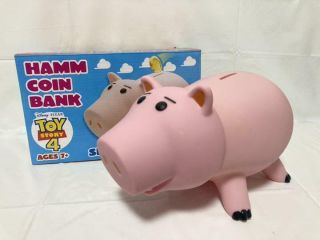 Toy Story Figure Hamm Saving Bank Rare Coin Piggy Bank Money Box Japan