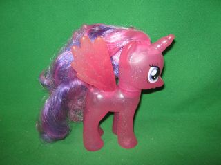 My Little Pony Winged Unicorn Glitter Magenta & Purple Star Logo 6 Inch Hasbro