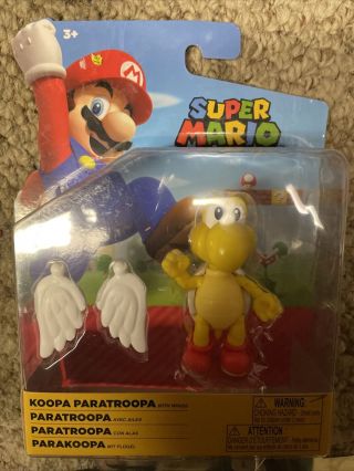 Koopa Paratroopa World Of Nintendo Mario Bros 4 " Inch Figure