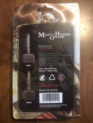 MARVEL Avengers The Mighty THOR Mjolnir Hammer Bottle Opener 2