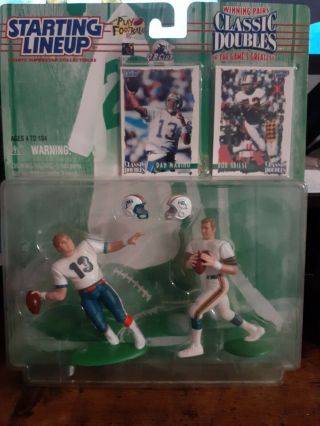 Classic Double Dan Marino And Bob Griese Starting Lineup