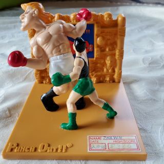 Nintendo Nes Punch Out Trophy Figure Little Mac & Glass Joe Mike Tyson