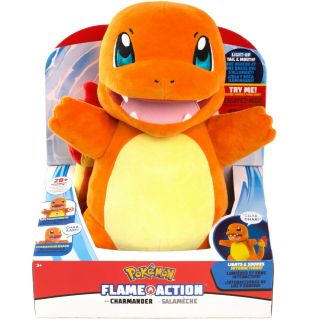 Pokemon Flame Action Lights & Sound Interactive Plush Charmander Wct