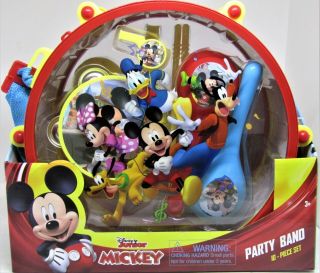 Disney Junior Mickey Mouse Party Band 10 Piece Set Musical Instruments