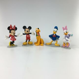Disney Mickey Collectible Figure Set Mickey,  Minnie,  Daisy,  Donald,  Pluto