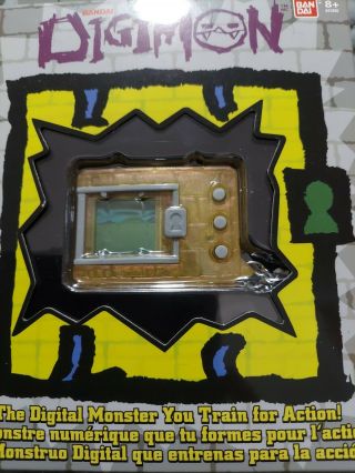 Digimon Bandai Translucent Yellow Digivice,  Virtual Pet Monster Vpet,  Rare