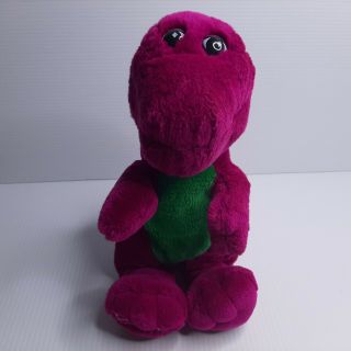 Vintage Barney Plush 1992 14 " Stuffed Animal Purple Dinosaur The Lyons Group