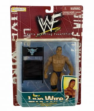 Wwf Live Wire 2 - The Rock “the People’s Champion” - Jakks 1998 Wwe - Vtg Moc