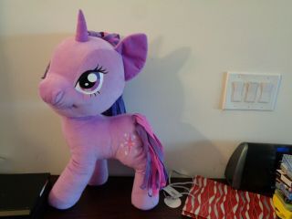 Large 22 " My Little Pony Twilight Sparkle Plush Purple Unicorn Look