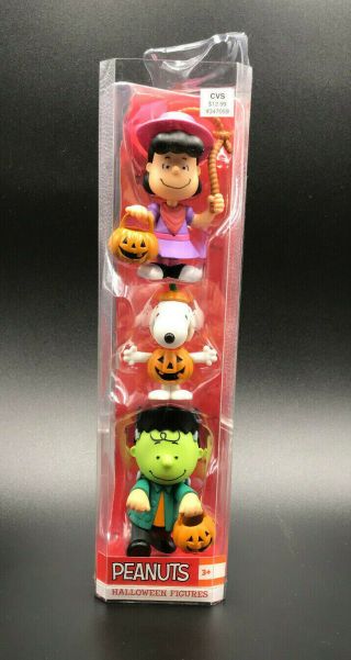 Just Play Peanuts Halloween 3 Pack Cvs 2017 Lucy Snoopy Charlie Brown Pvc