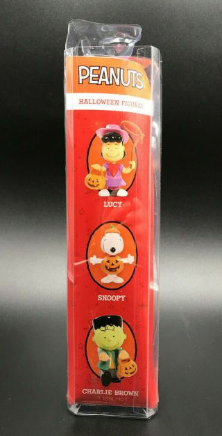 Just Play PEANUTS HALLOWEEN 3 Pack CVS 2017 Lucy SNOOPY Charlie Brown PVC 3