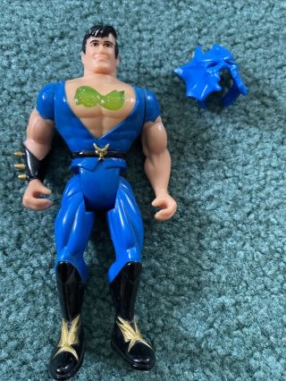 Vintage 1993 Tyco Double Dragon Billy Lee 5 " Punching Action Figure W Blue Mask