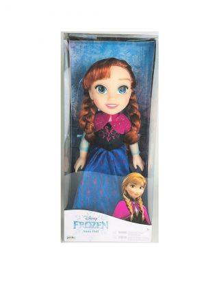 Jakks Pacific Disney Frozen 14 " Anna Doll With Dress Cape & 1 Shoes