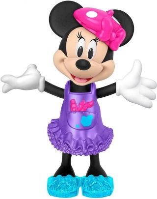 Disney Artist Minnie Mouse Snap N Pose Fashion Doll Fisher - Price