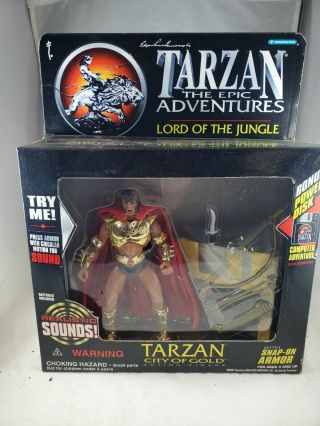 Tarzan Lord Of The Jungle With Sound City Of Gold Figure Trendmasters 1995