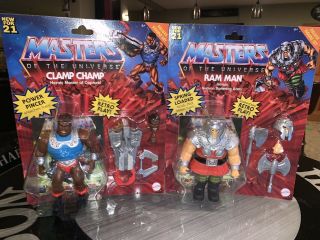 Ram Man Clamp Champ Deluxe Masters Of The Universe Motu Origins Rare Card