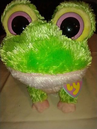 Ty Beanie Boos - Kiwi The Frog Rare 2009 W/tags